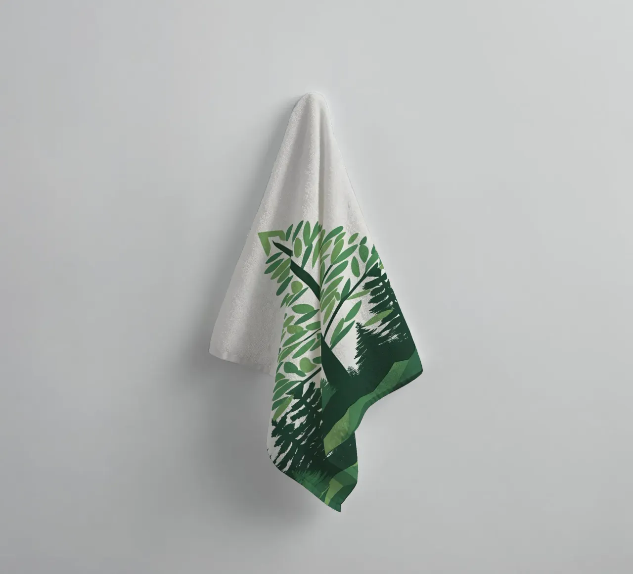 Pine Tree Triangle towel by Botanical Gallery