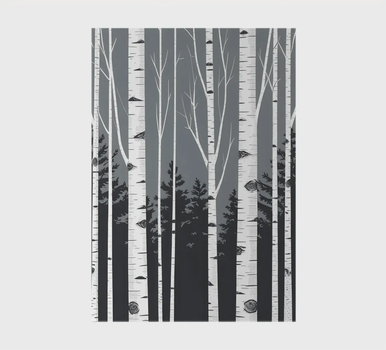Birch Tree Trunks notebook by Botanical Gallery