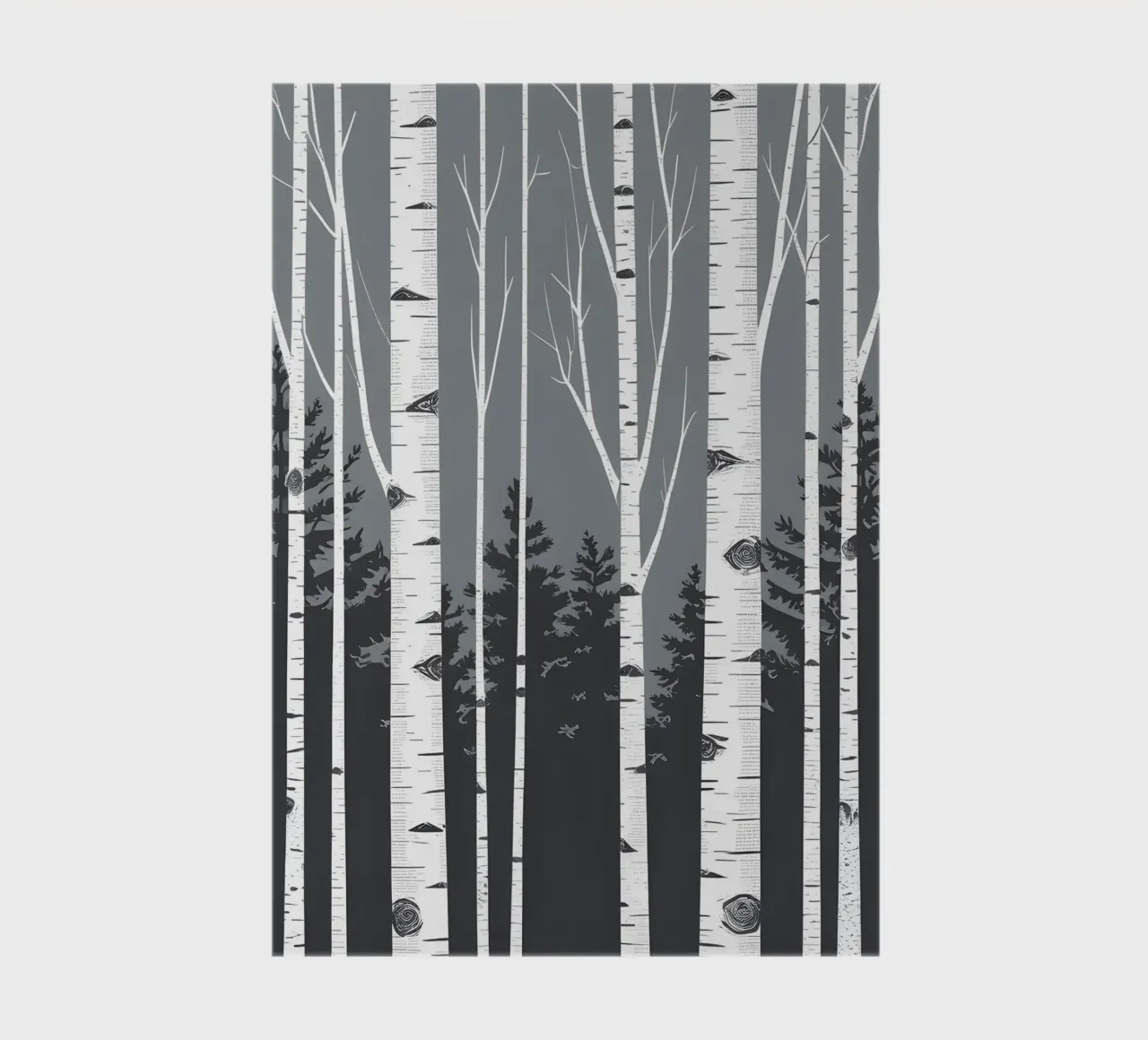 Birch Tree Trunks notebook by Botanical Gallery