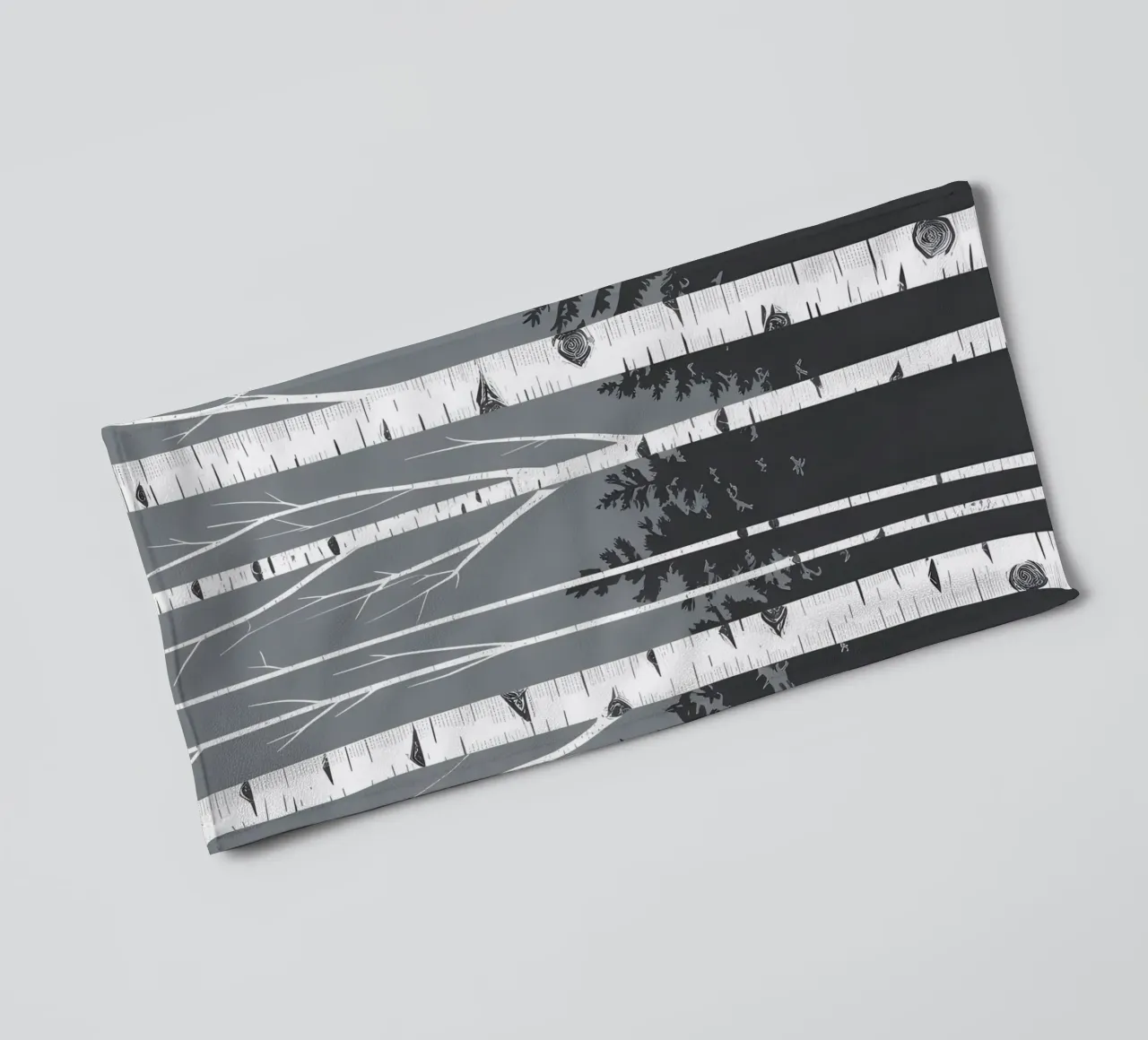 Birch Tree Trunks towel by Botanical Gallery