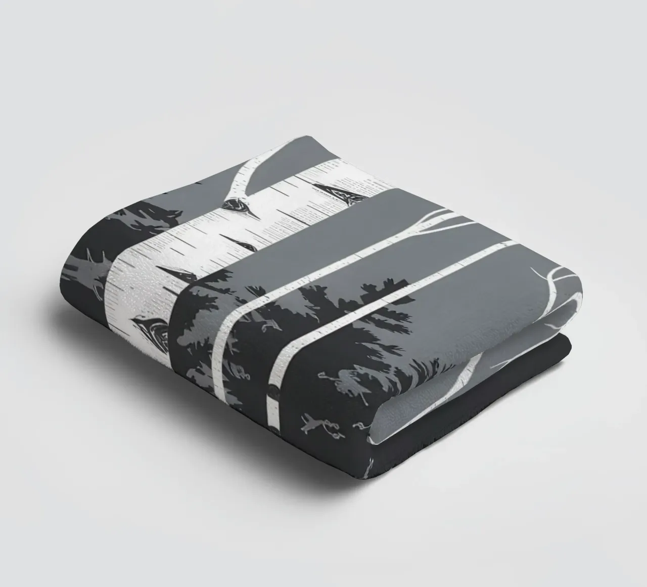 Birch Tree Trunks towel by Botanical Gallery