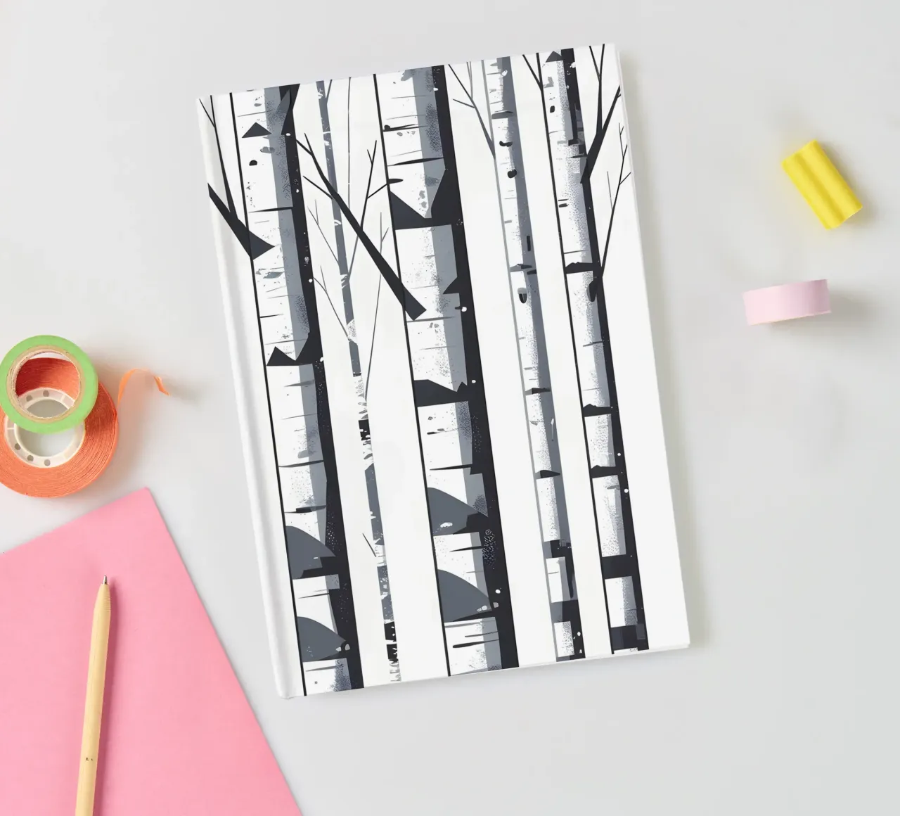 Birch Tree Trunks notebook by Botanical Gallery