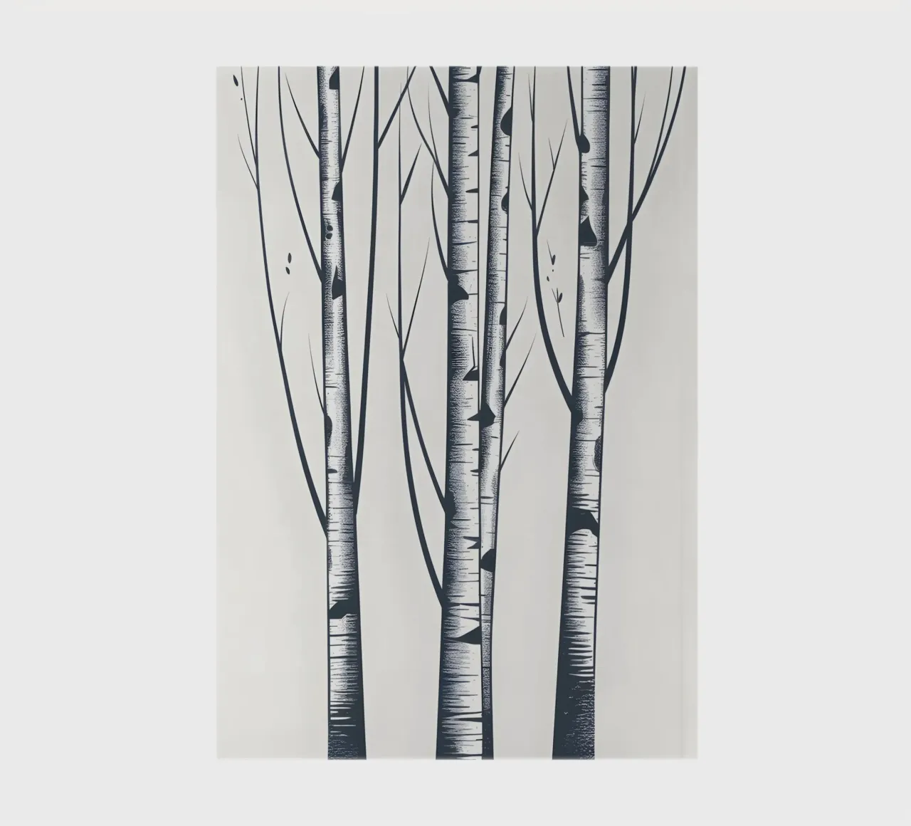 Birch Tree Trunks notebook by Botanical Gallery
