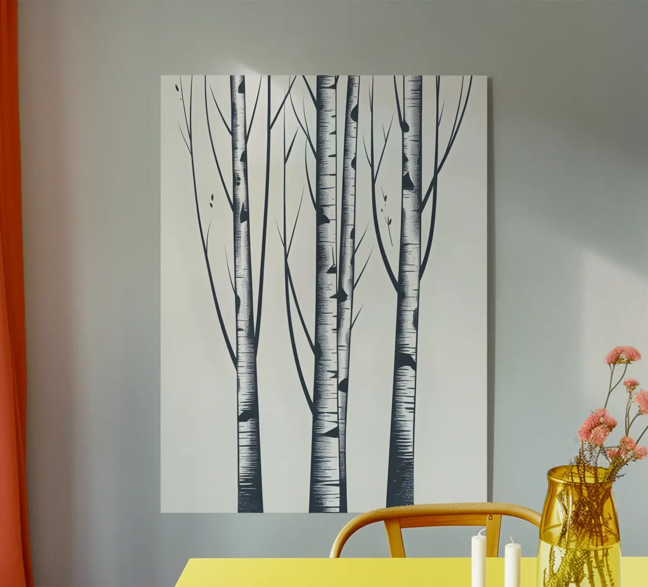 Troncos de abedul metacrilato de Botanical Gallery