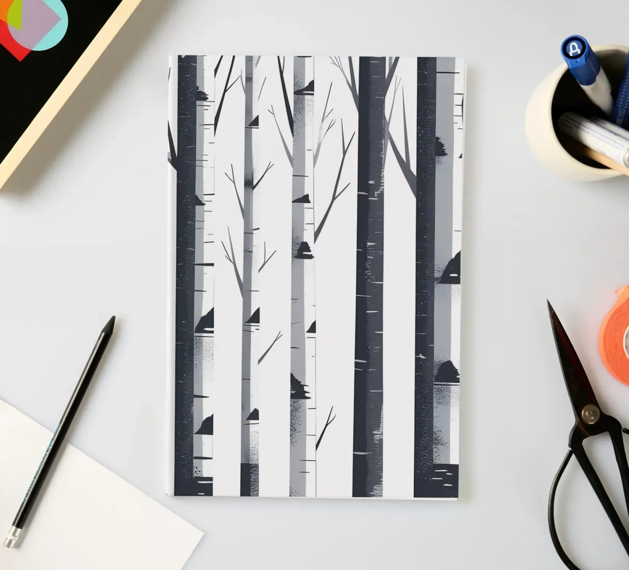 Birch Tree Trunks notebook by Botanical Gallery