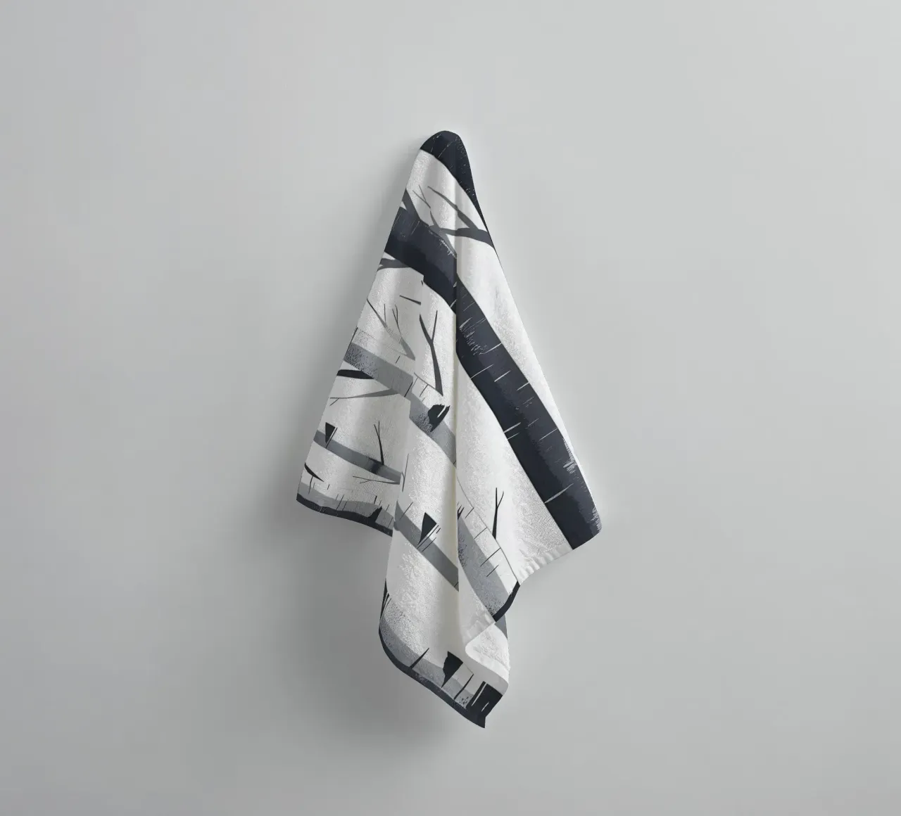 Birch Tree Trunks towel by Botanical Gallery