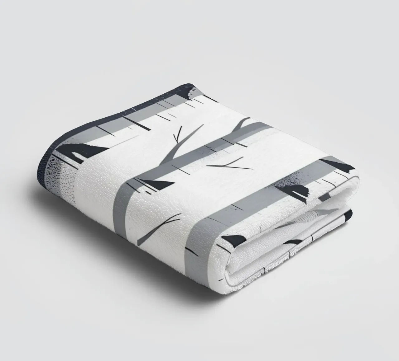 Birch Tree Trunks towel by Botanical Gallery