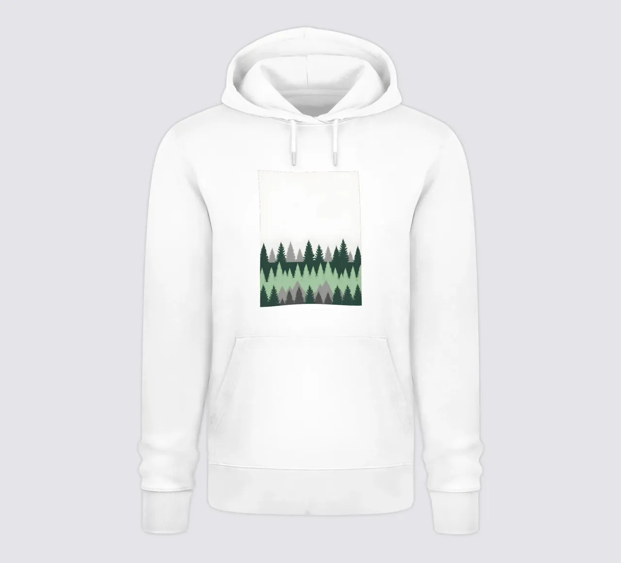 Foresta astratta felpa con cappuccio da Botanical Gallery