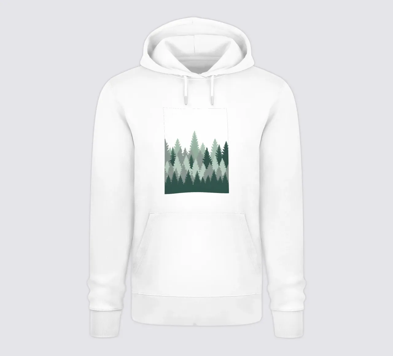 Foresta astratta felpa con cappuccio da Botanical Gallery