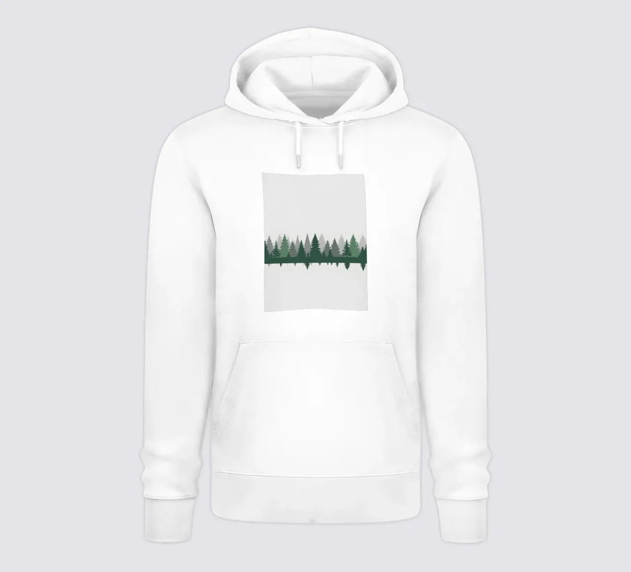 Foresta astratta felpa con cappuccio da Botanical Gallery