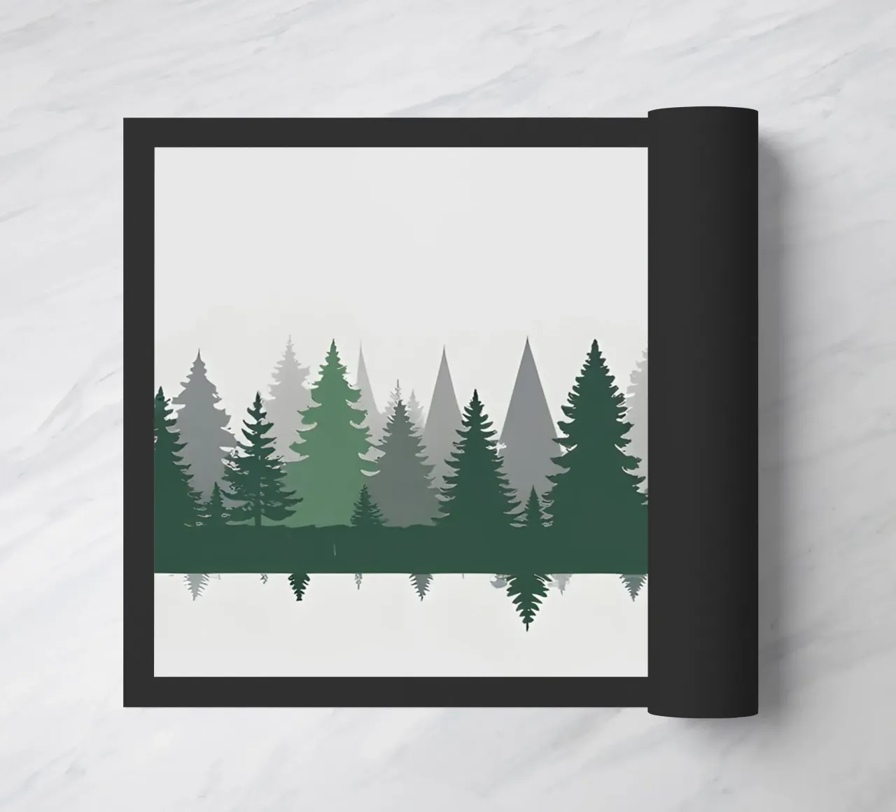 Foresta astratta zerbino da Botanical Gallery