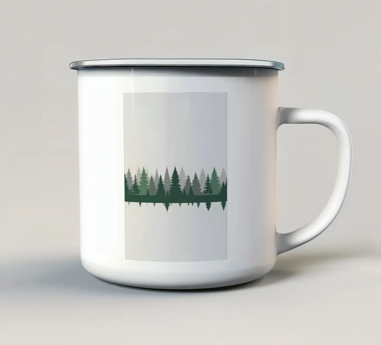 Foresta astratta tazza in smalto da Botanical Gallery