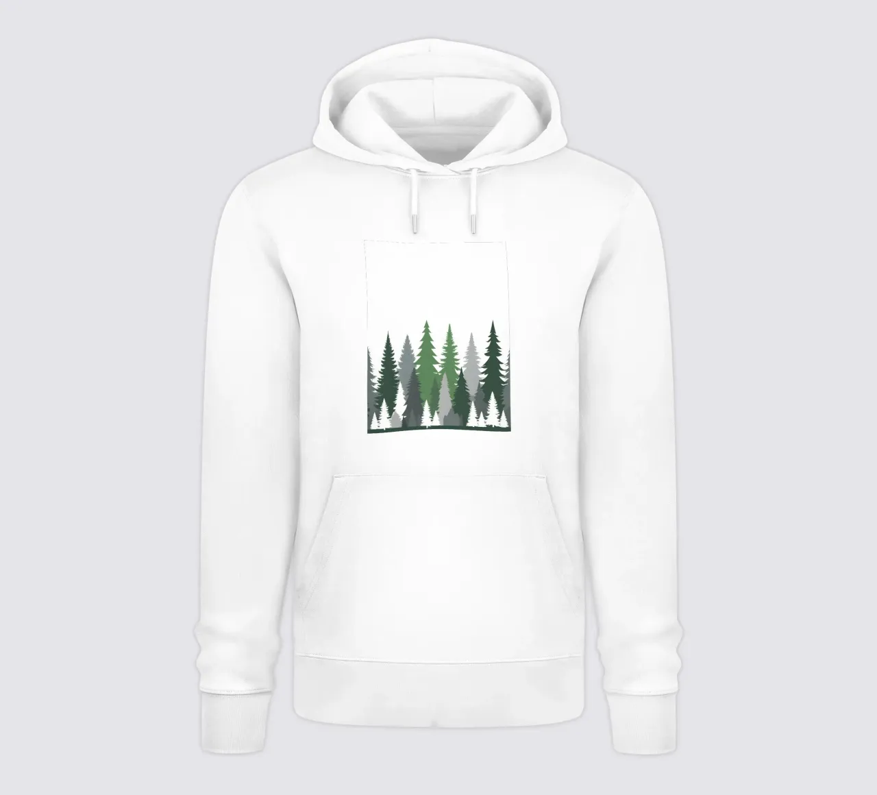 Foresta astratta felpa con cappuccio da Botanical Gallery