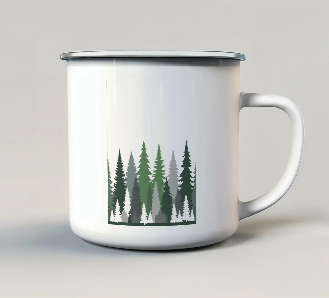 Foresta astratta tazza in smalto da Botanical Gallery