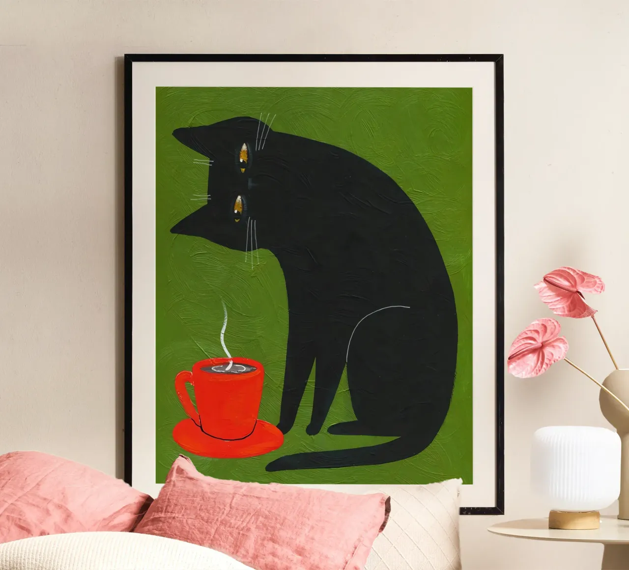 Gatto nero poster da Arjun