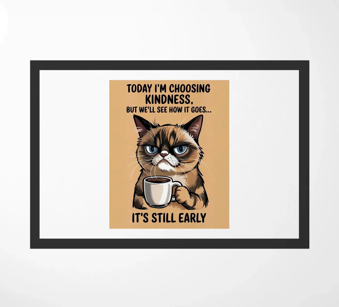 Funny Cat deurmat van Arjun