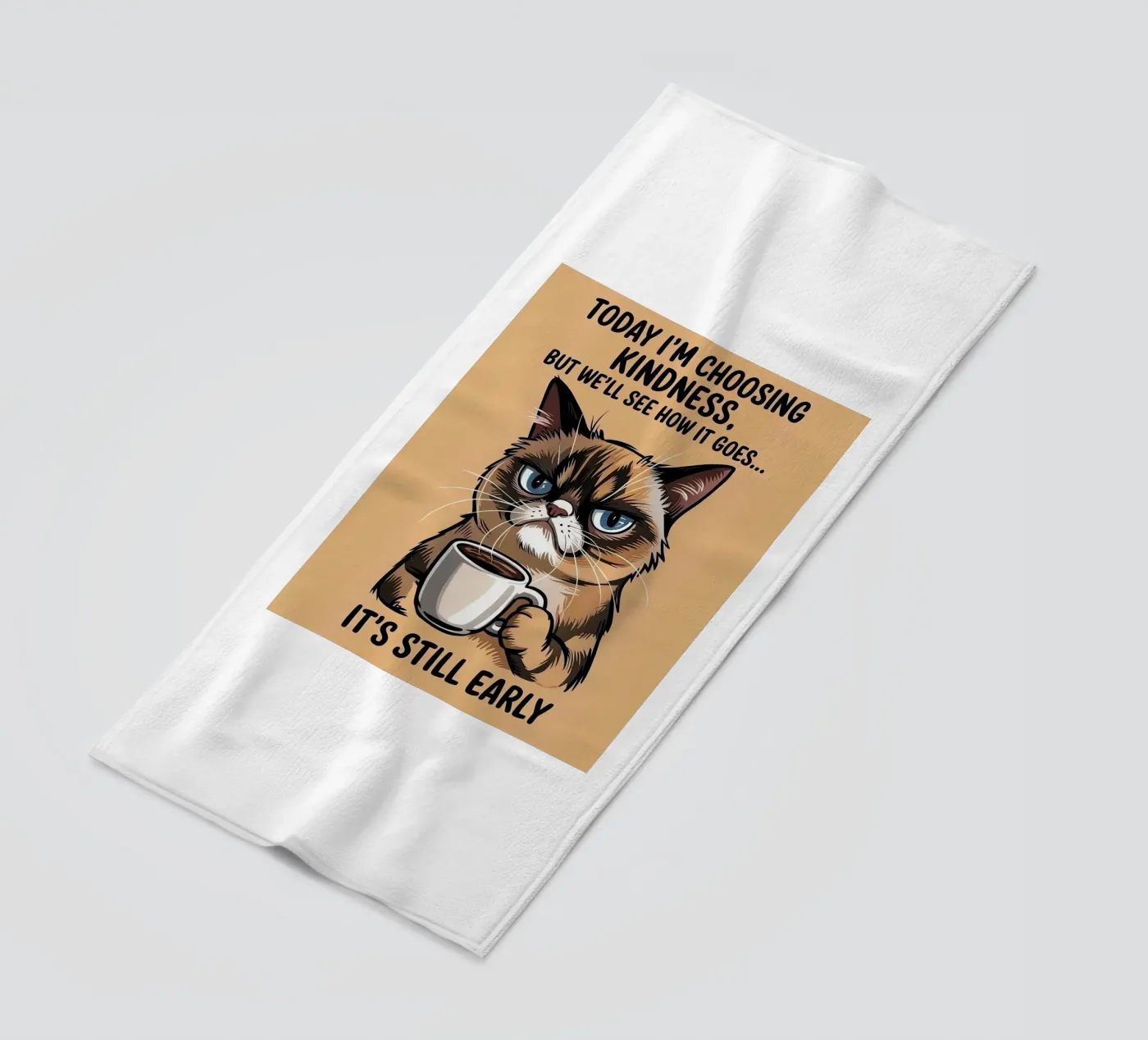 Gatto divertente telo mare da Arjun