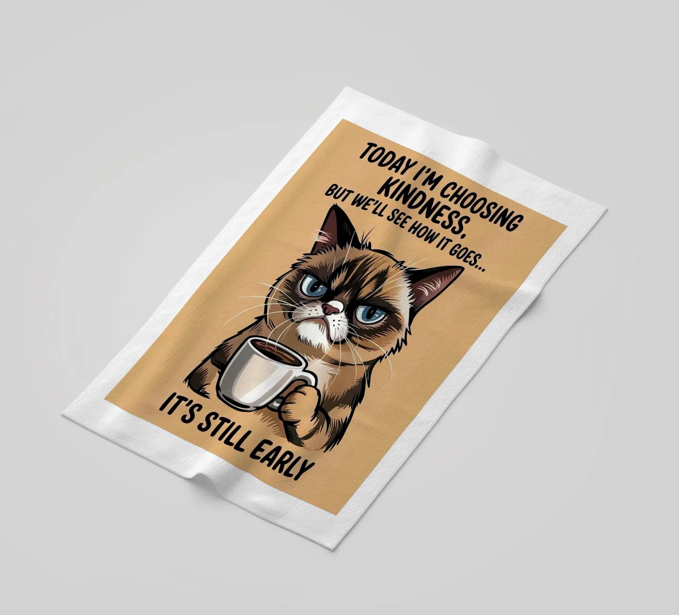 Gatto divertente telo mare da Arjun