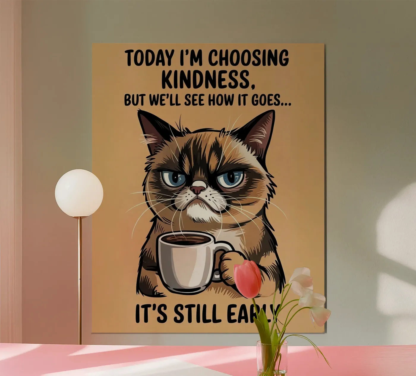 Funny Cat poster van Arjun