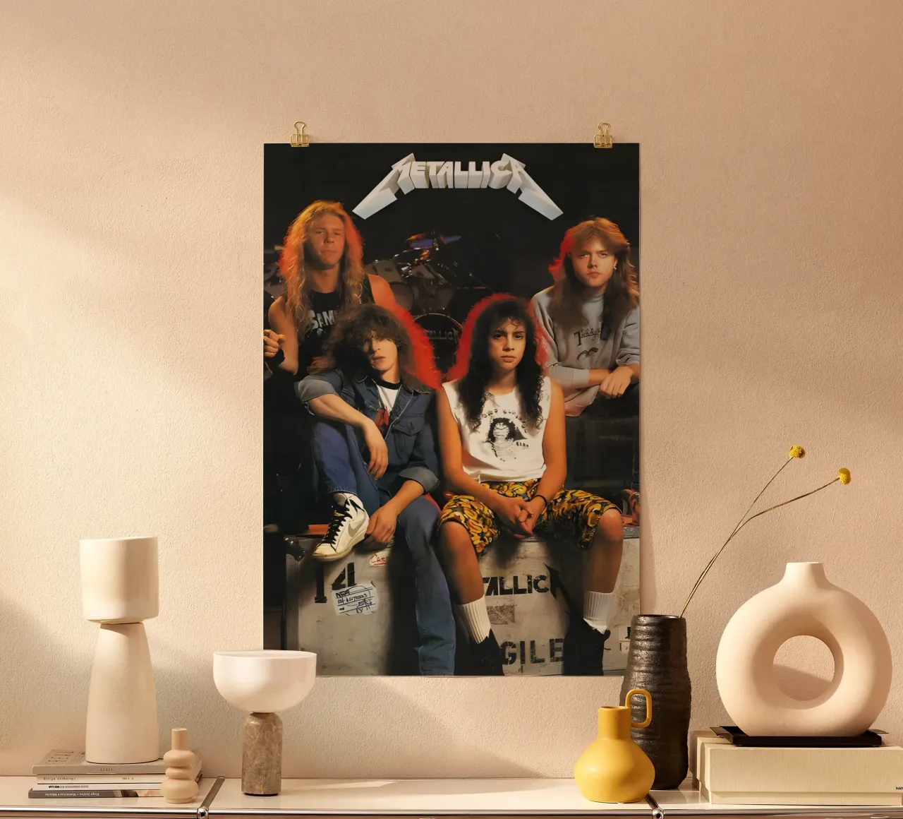Metallica poster da Low poly art