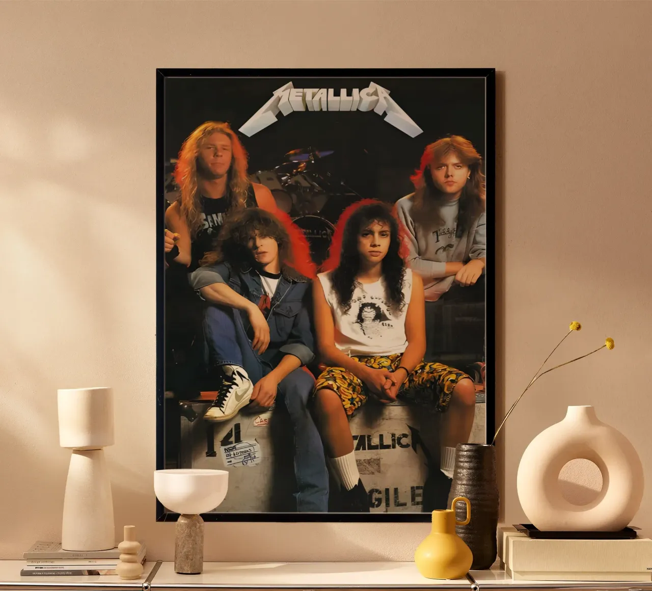 Metallica poster da Low poly art