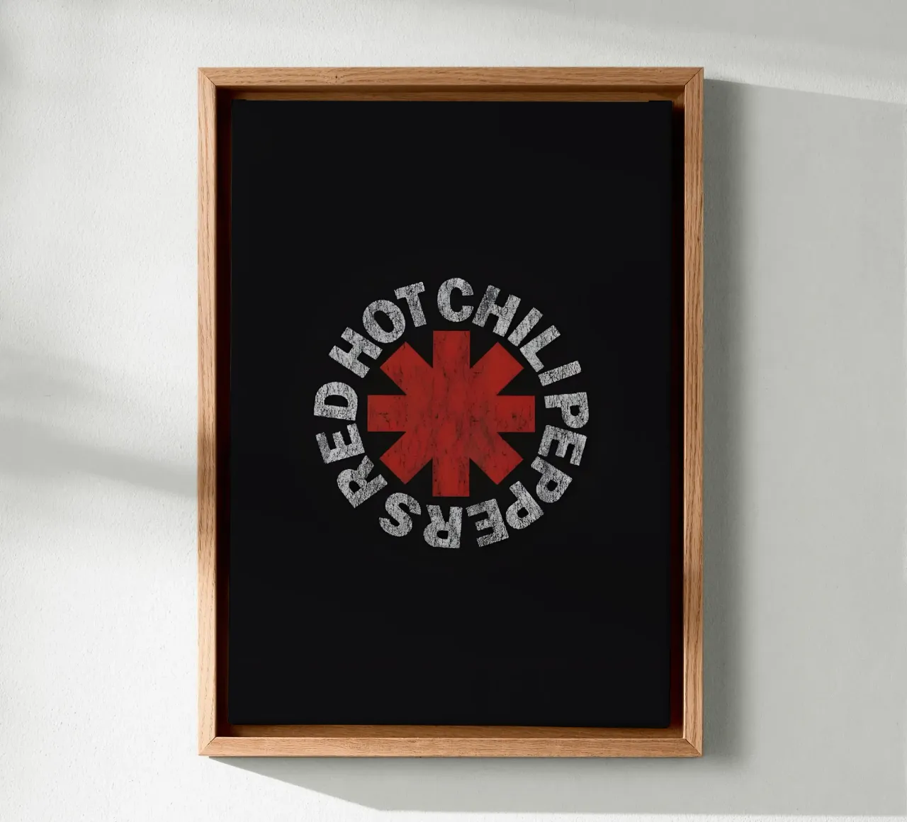 Red Hot Chili Peppers tela con Cornice a cassetta da Low poly art