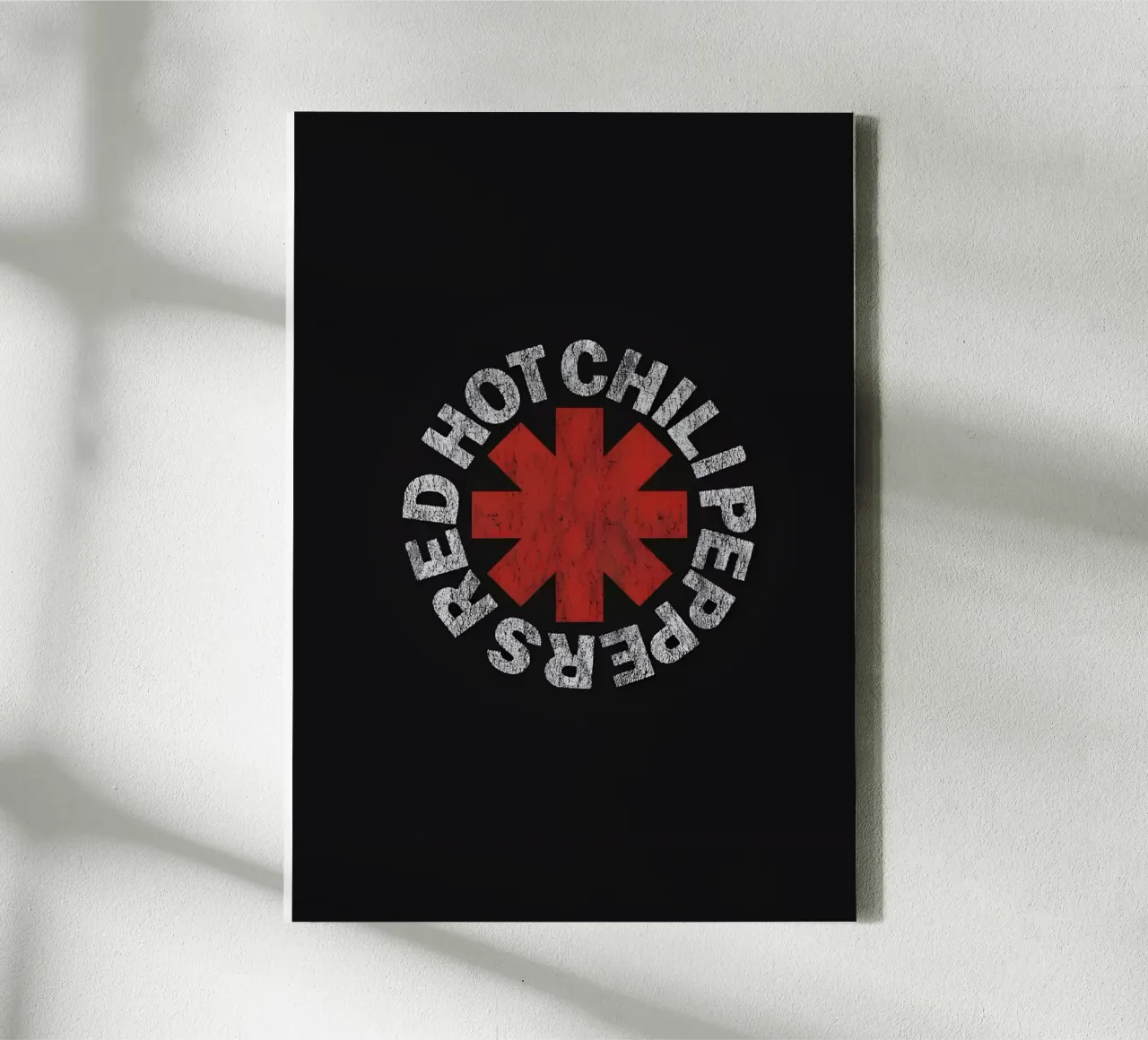 Red Hot Chili Peppers tela con Cornice a cassetta da Low poly art