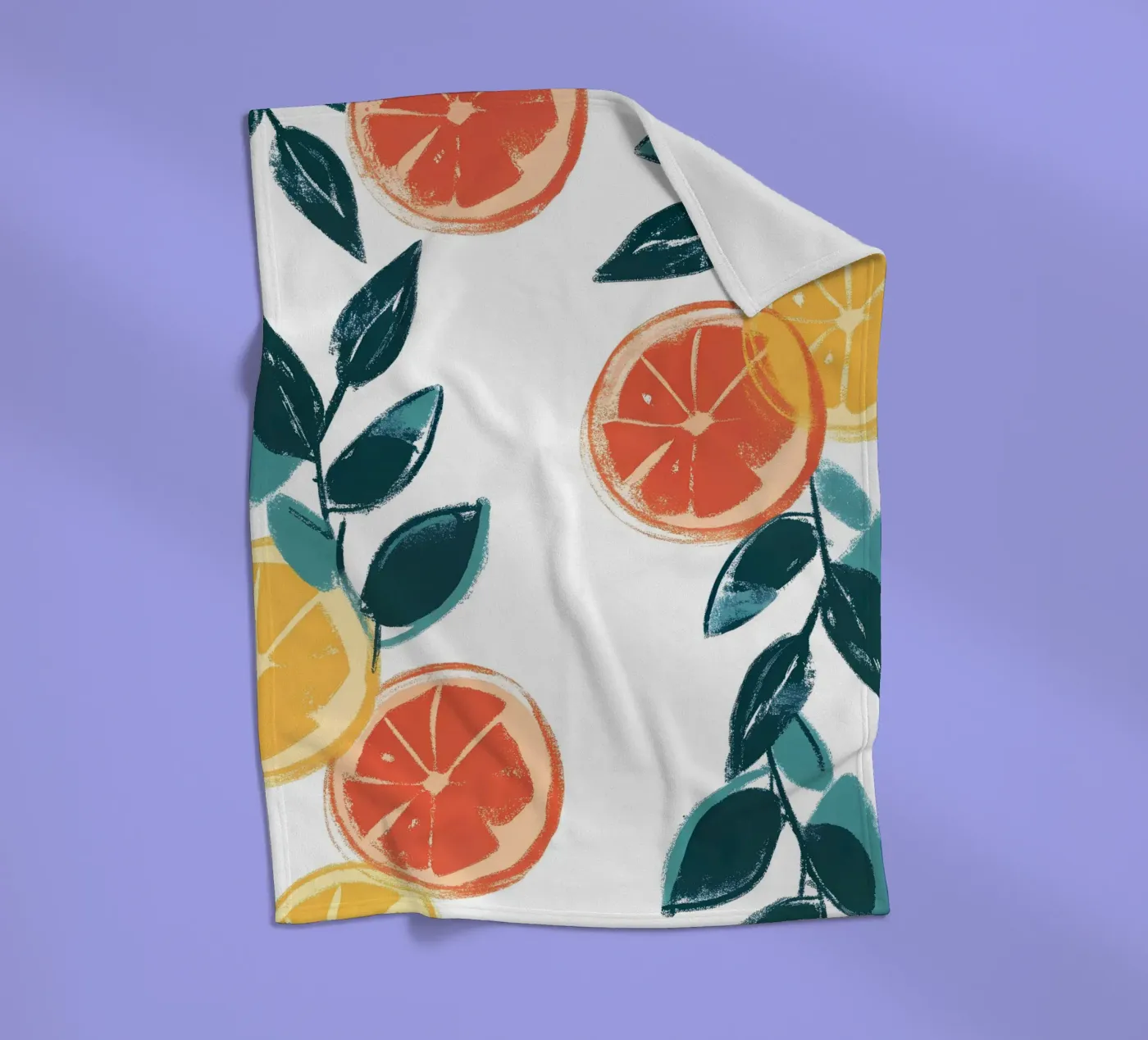 Zitrusfrucht Fleecedecke von PREKETEWE