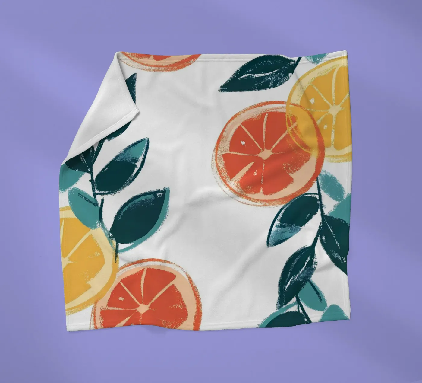 Zitrusfrucht Fleecedecke von PREKETEWE