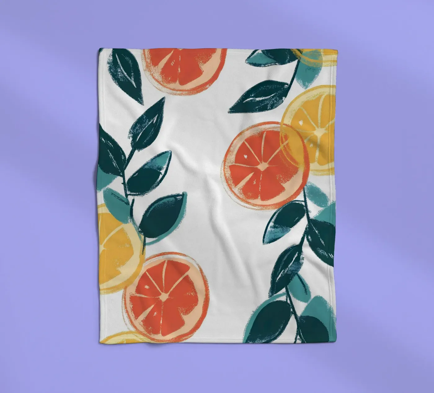 Zitrusfrucht Fleecedecke von PREKETEWE