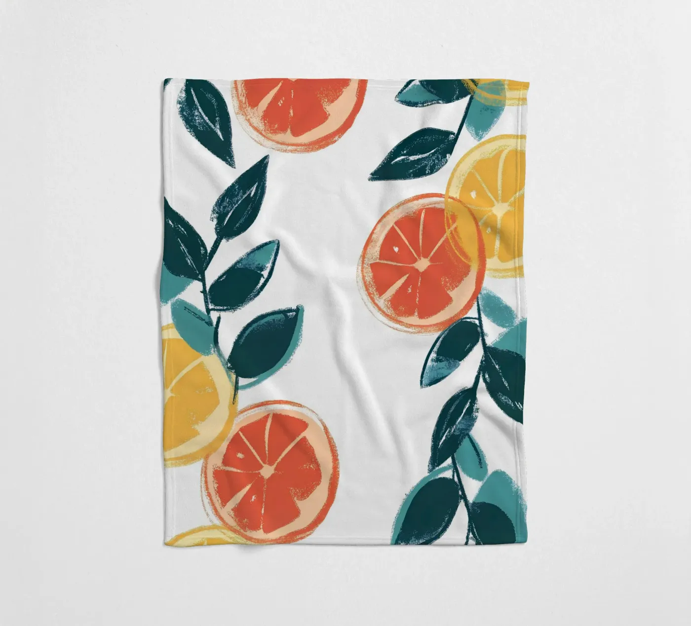 Zitrusfrucht Fleecedecke von PREKETEWE