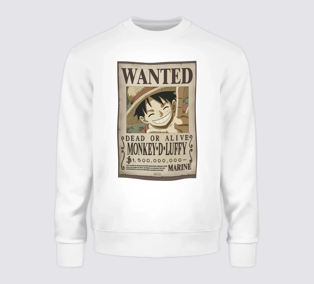 One Piece Luffy felpa da bernar shop