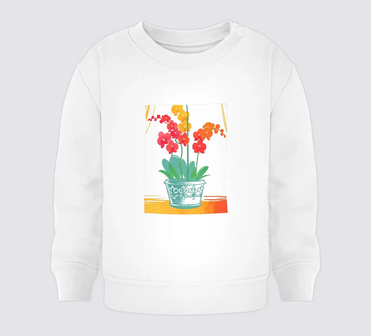 Decorazione con vaso di fiori felpa neonato da PREKETEWE