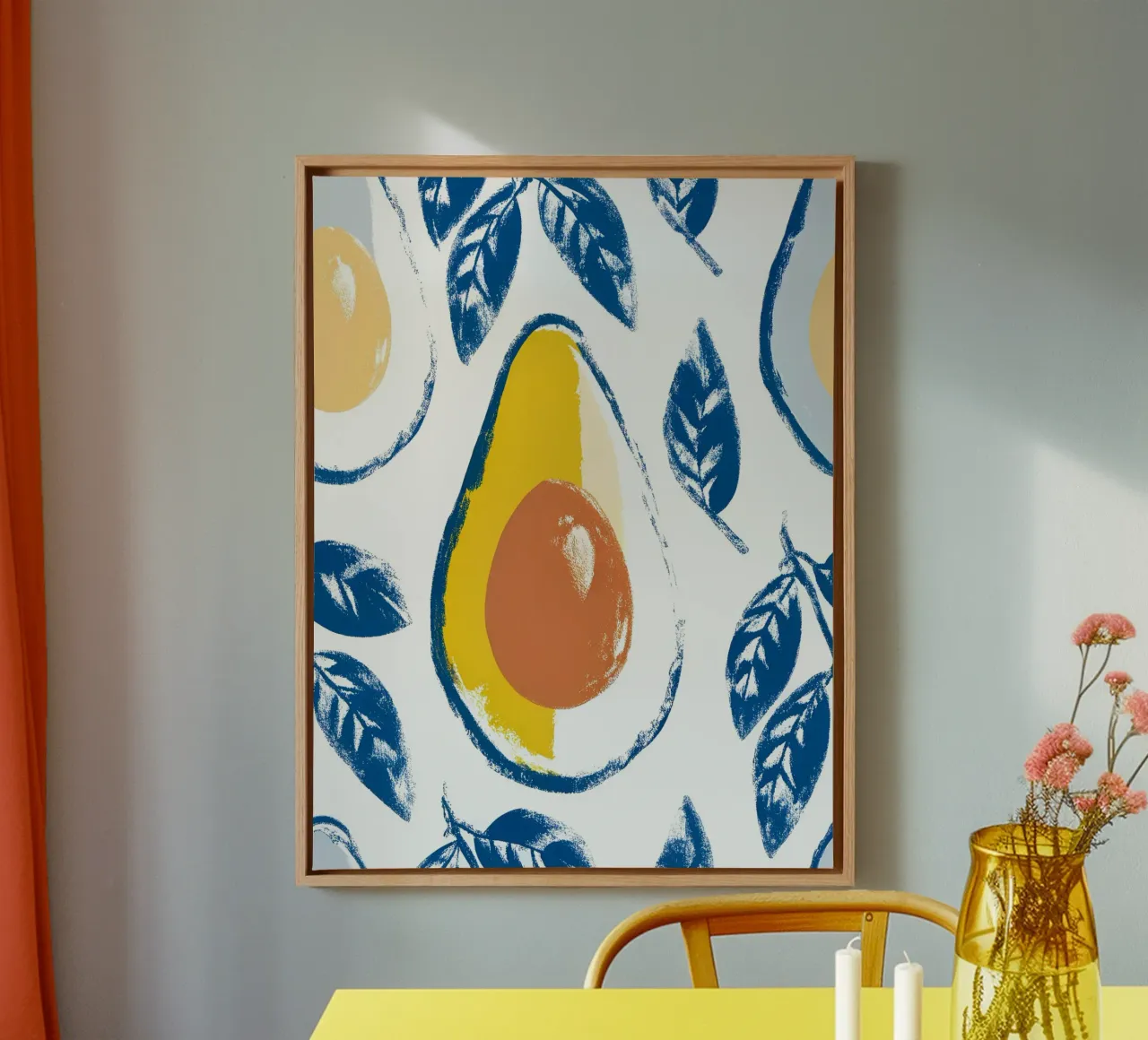 Avocado Frutta tela con Cornice a cassetta da PREKETEWE