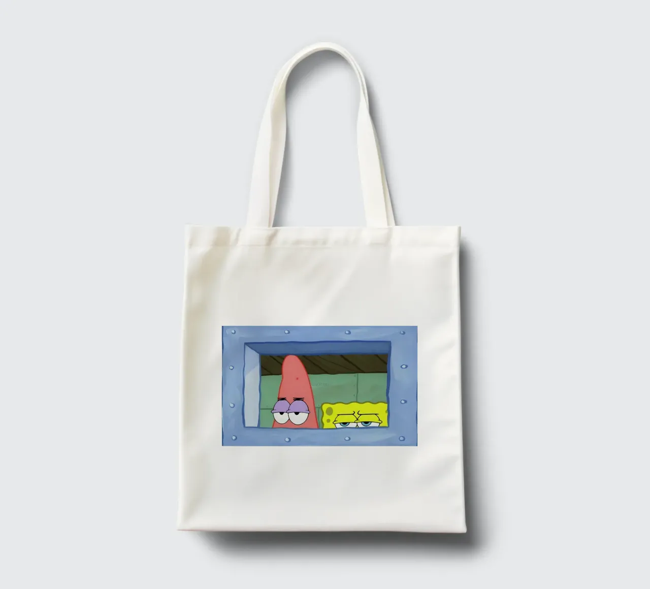 Patrick and SpongeBob borsa in juta da Low poly art