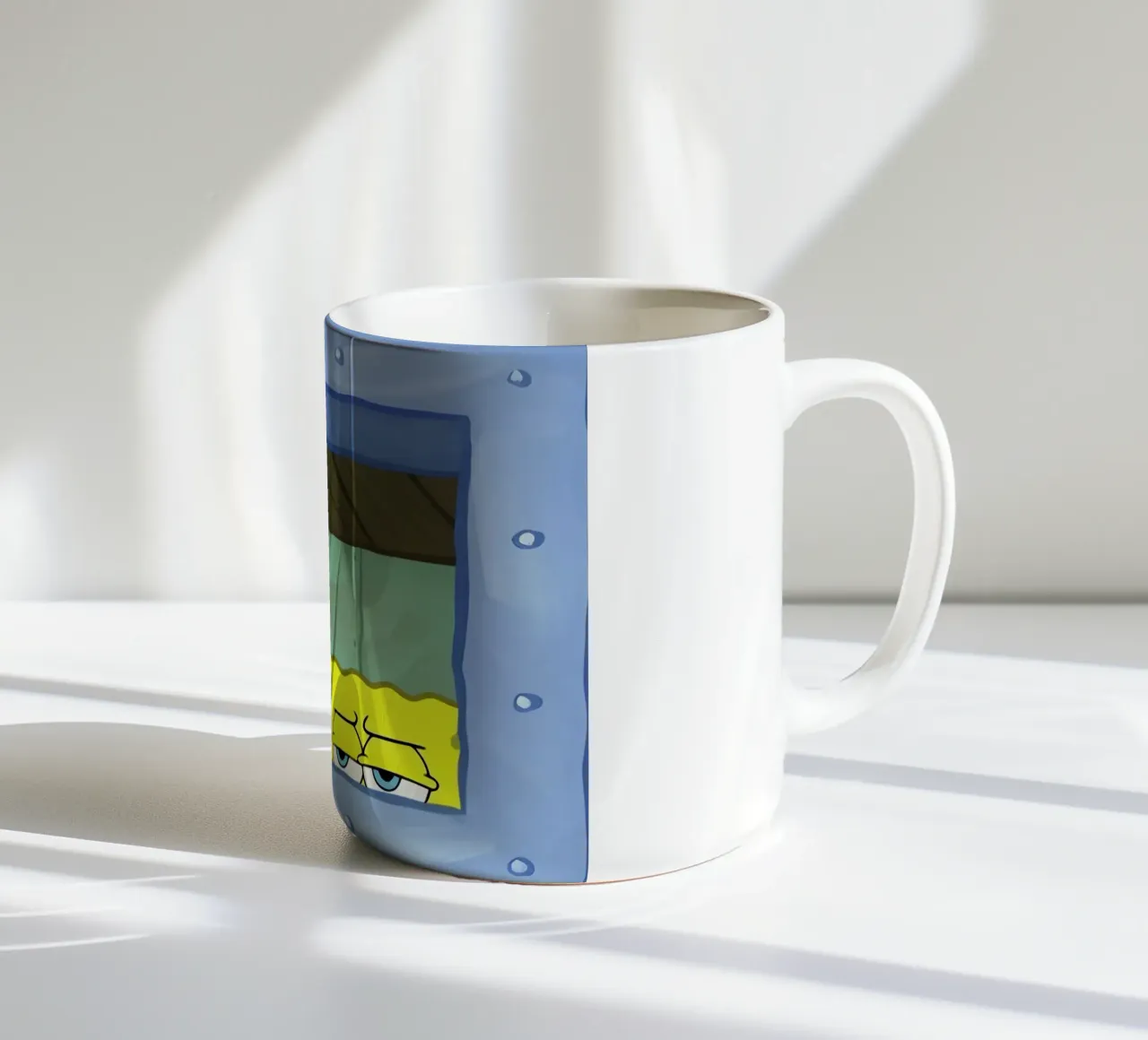 Patrick and SpongeBob tazza in ceramica da Low poly art