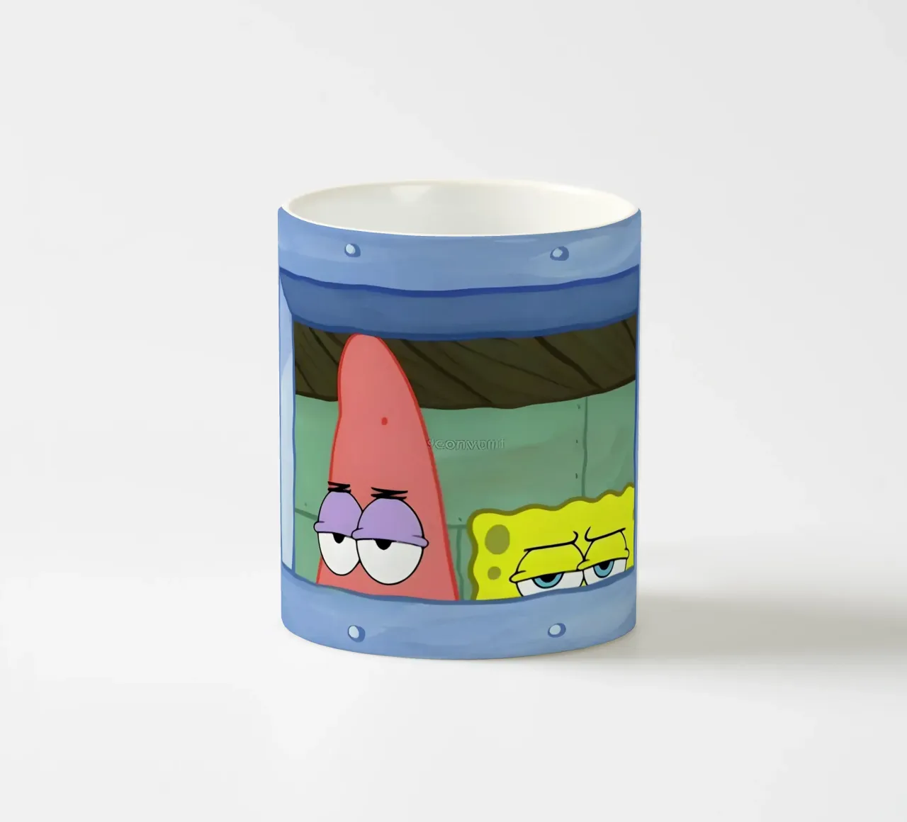 Patrick and SpongeBob tazza in ceramica da Low poly art