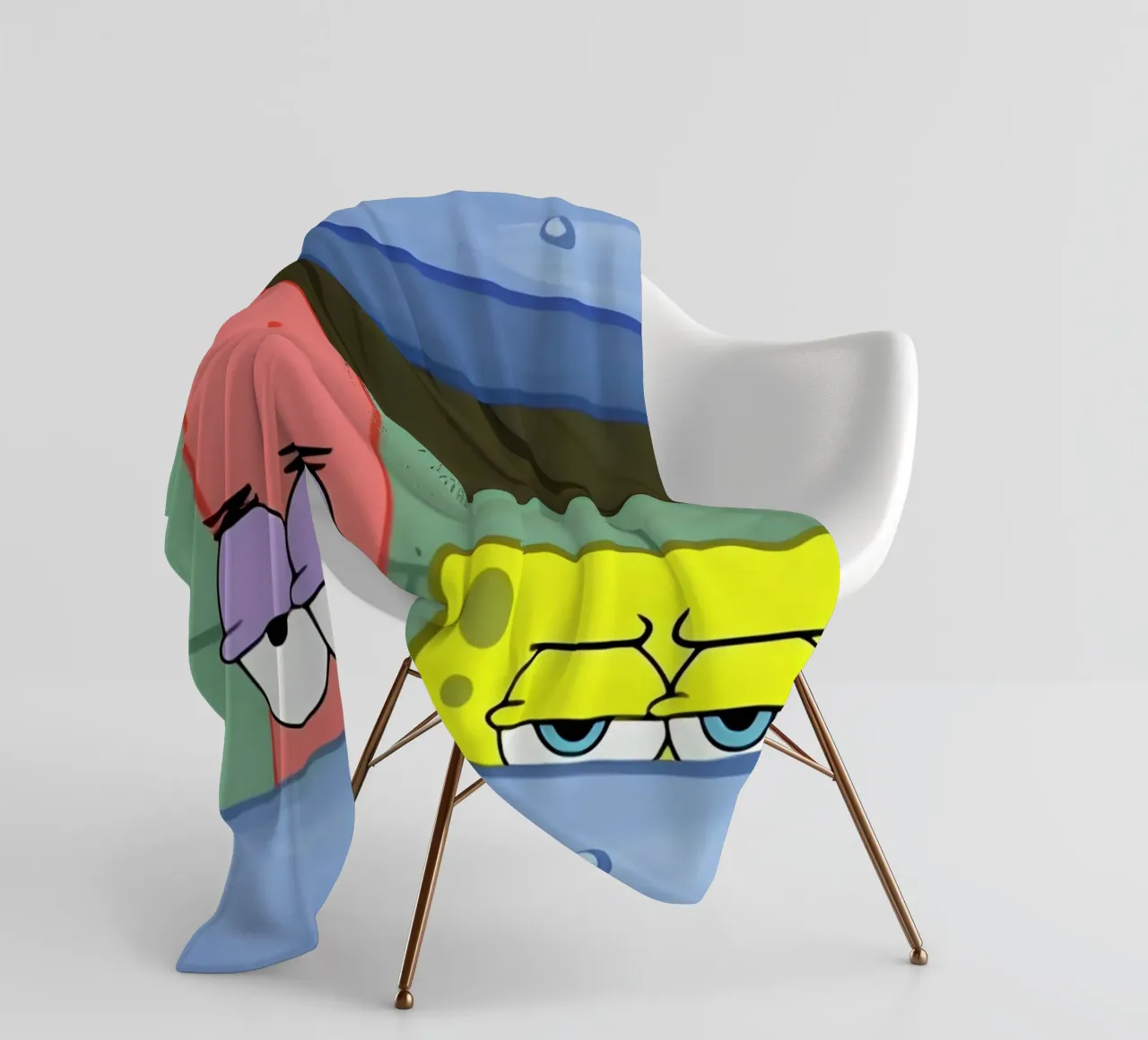 Patrick and SpongeBob coperta in pile da Low poly art