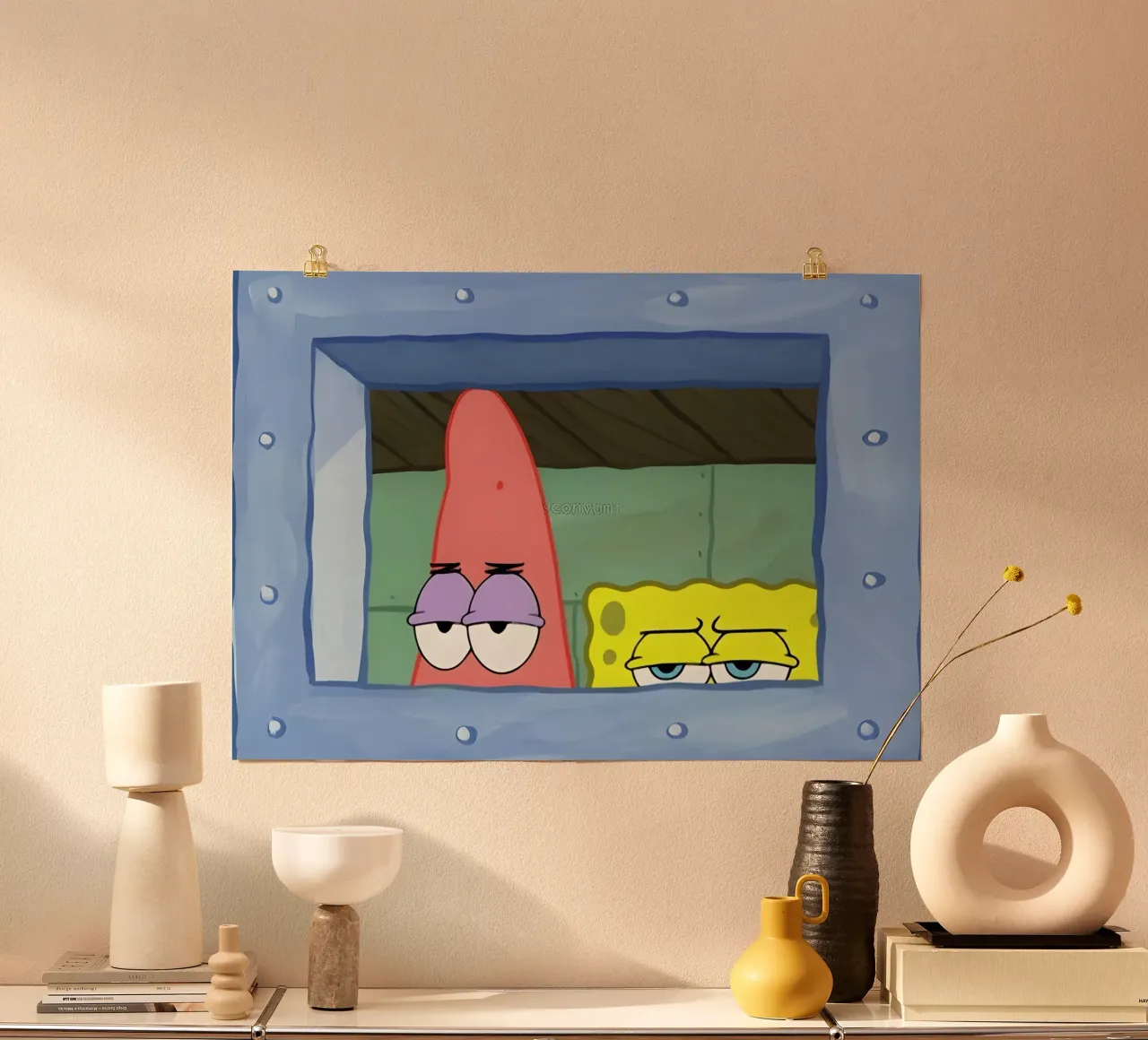 Patrick and SpongeBob poster de Low poly art