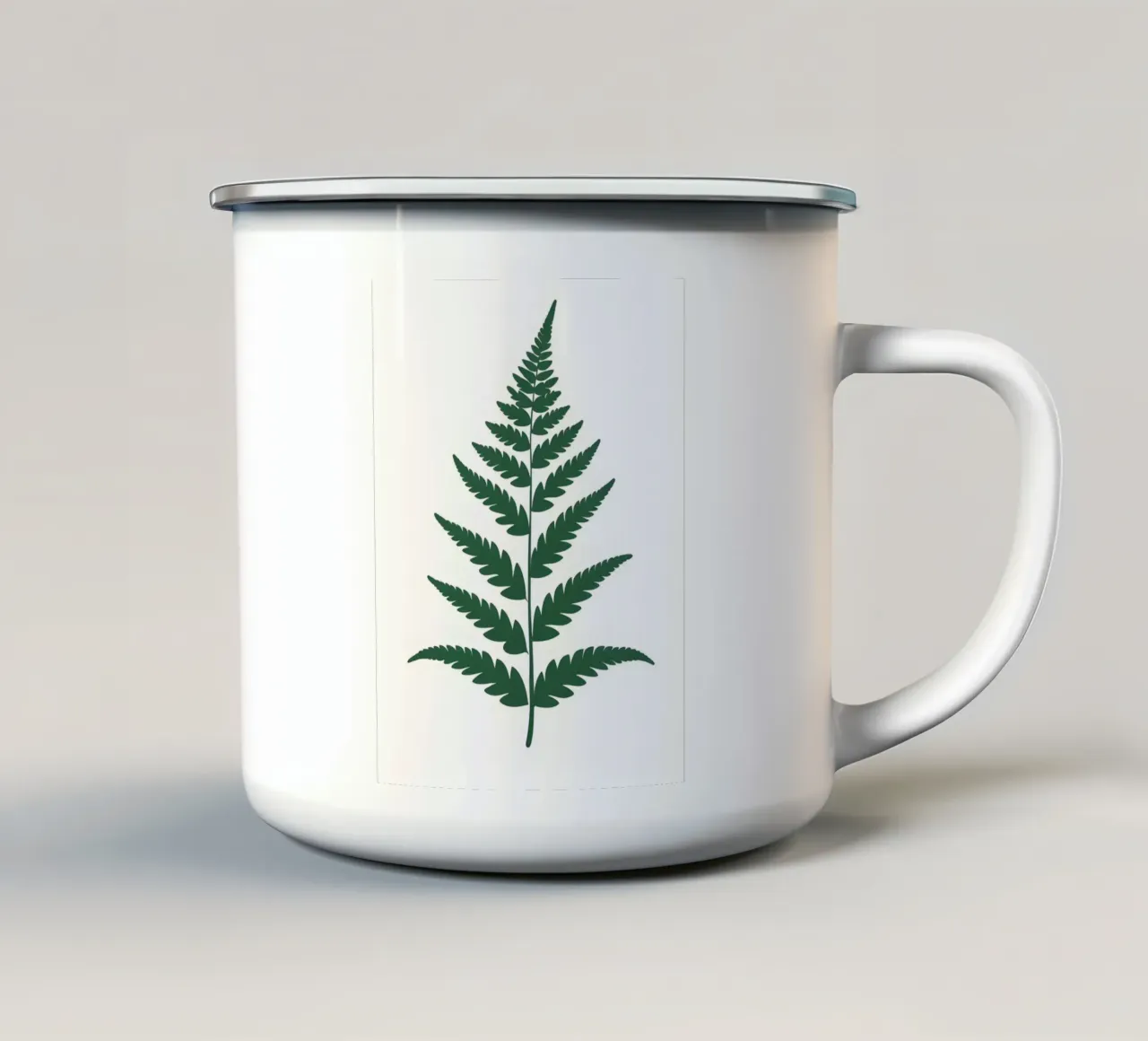 Fronda di felce tazza in smalto da Botanical Gallery