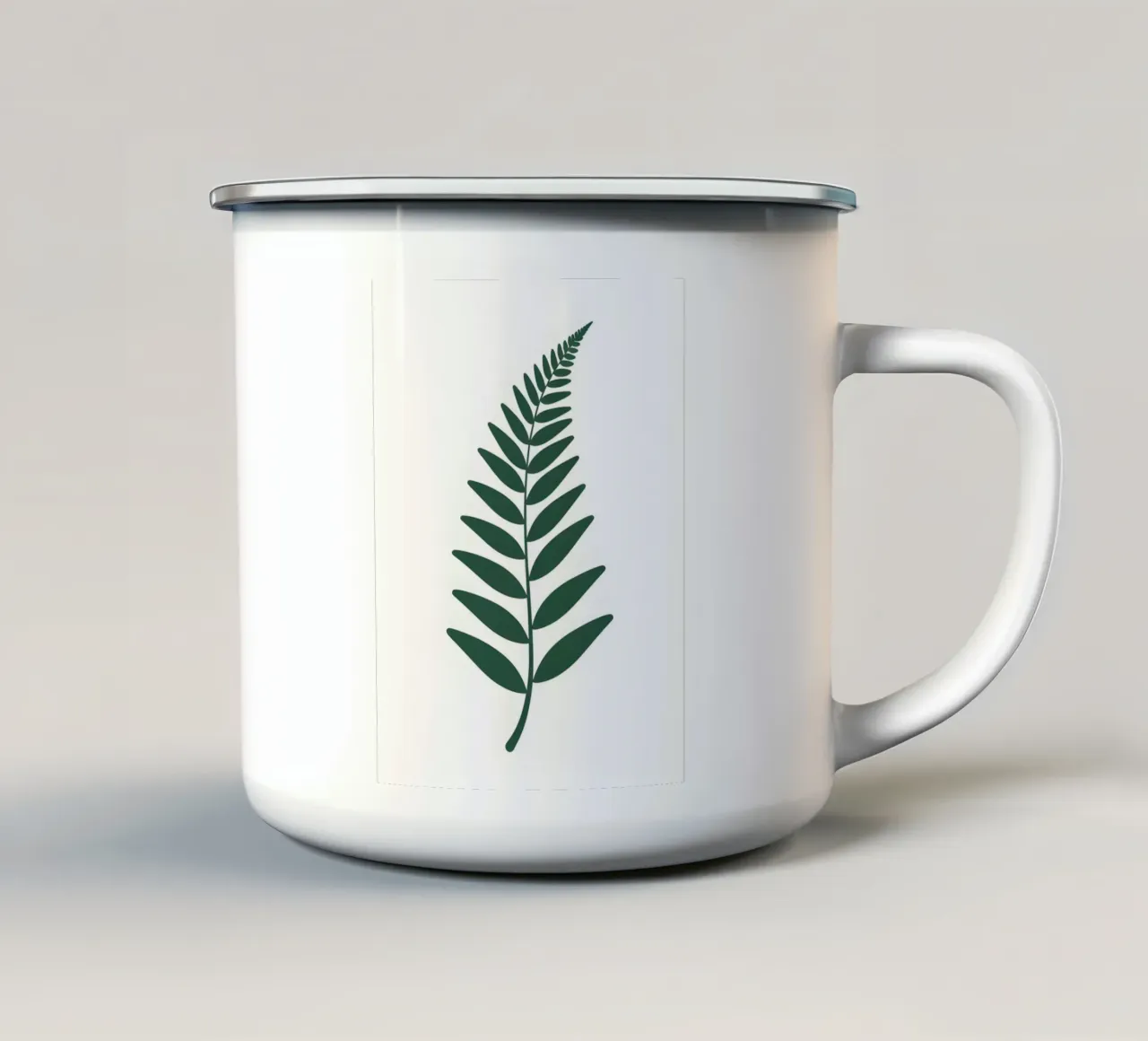 Fronda di felce tazza in smalto da Botanical Gallery
