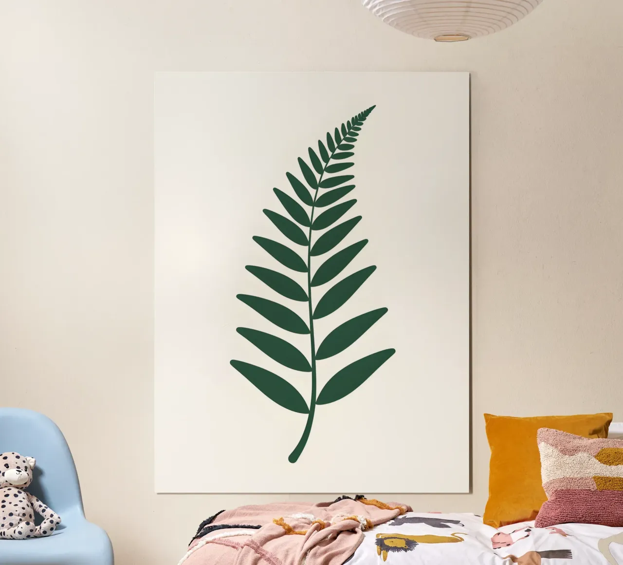 Fronda di felce poster con telaio in plastica da The Green Room