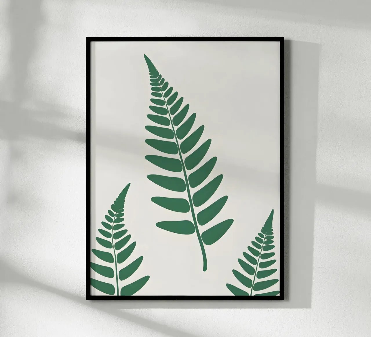 Fronda di felce poster con telaio in plastica da The Green Room
