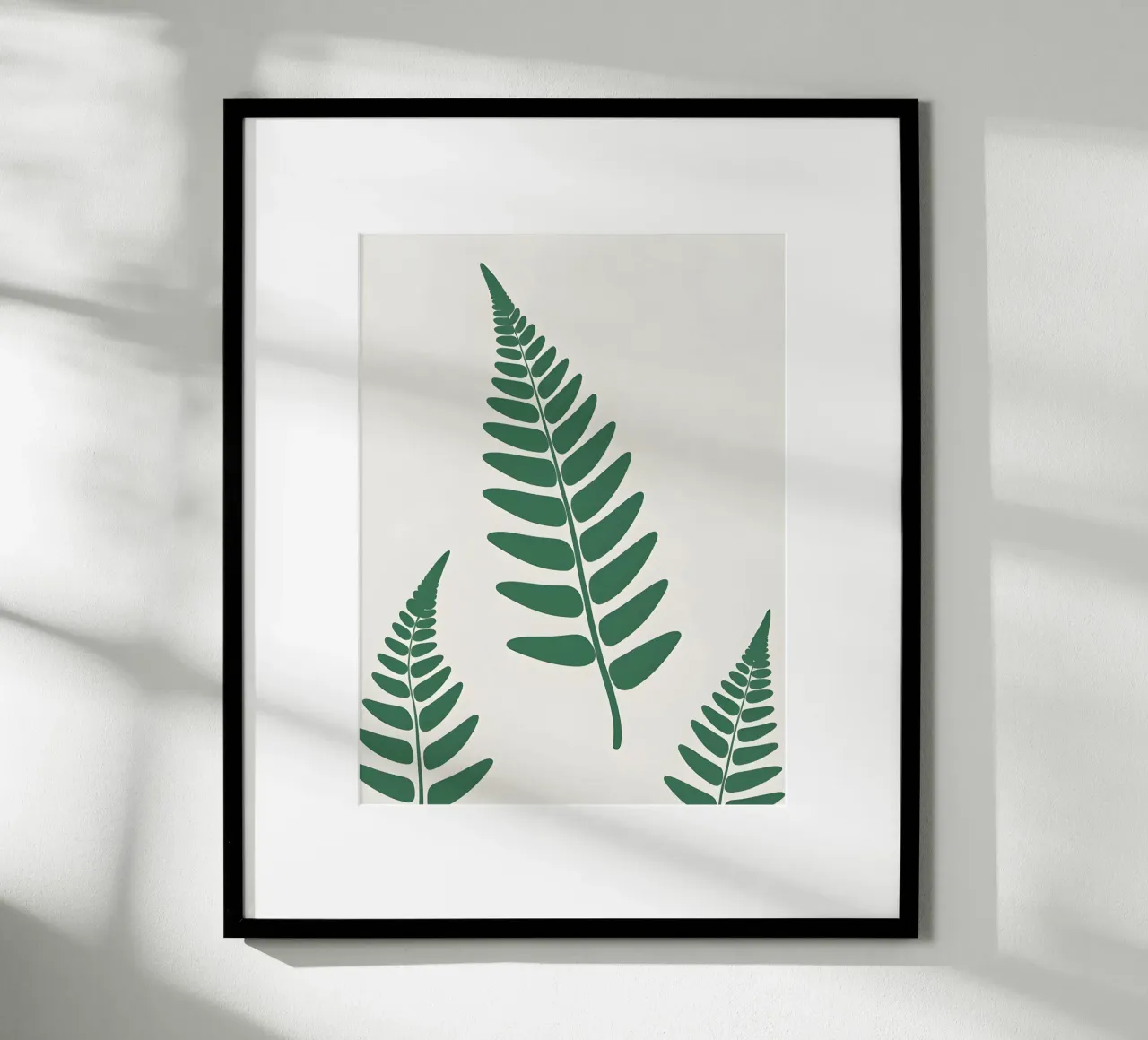 Fronda di felce poster con telaio in plastica da The Green Room