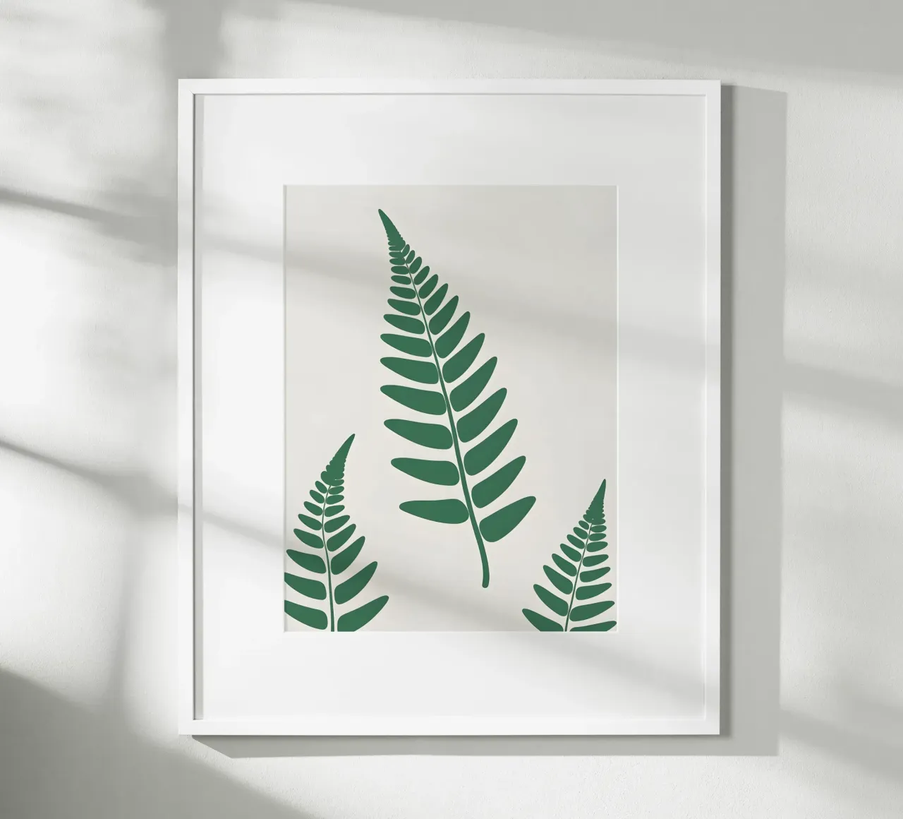 Fronda di felce poster con telaio in plastica da The Green Room