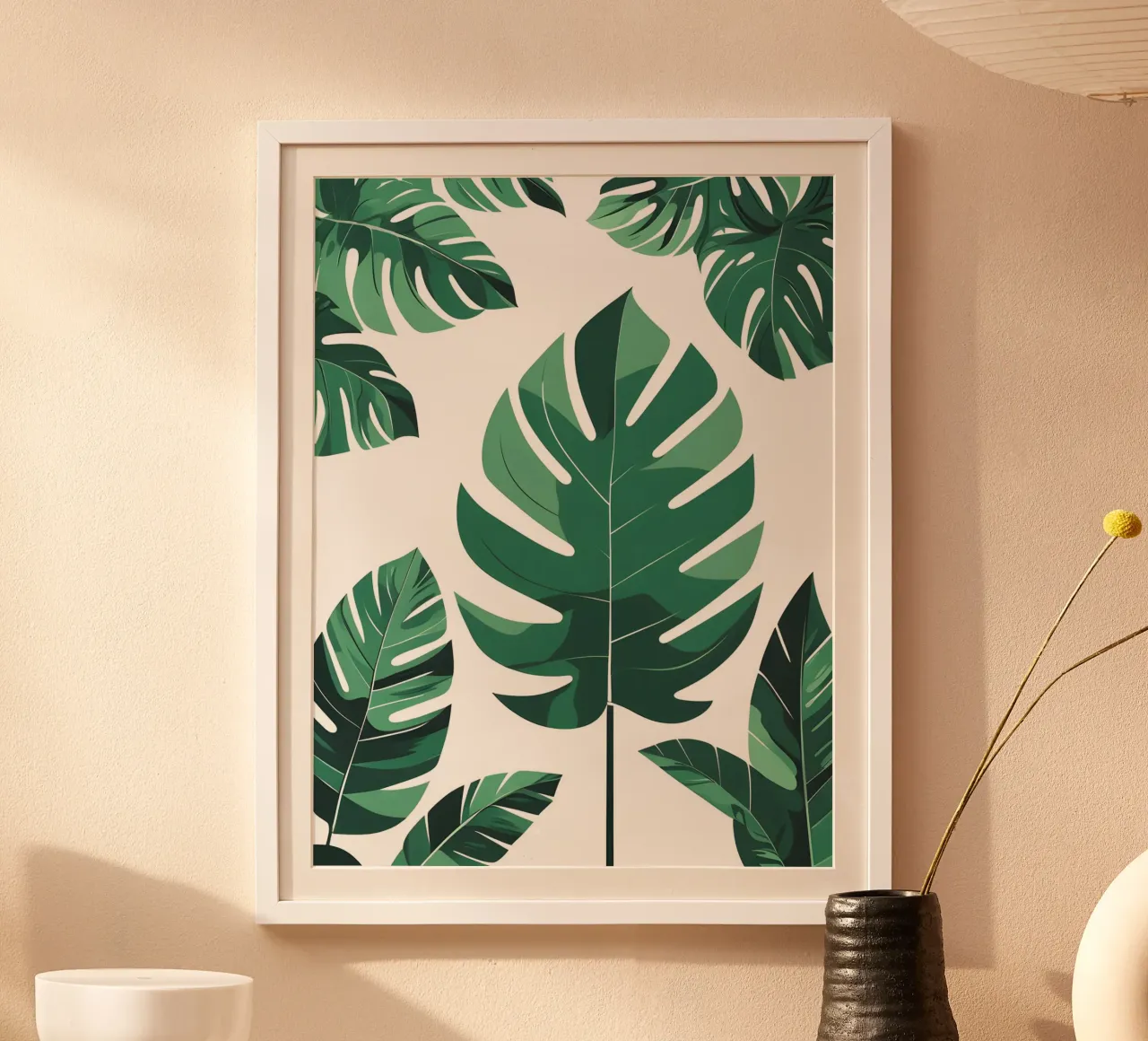 Foglie tropicali astratte poster da The Green Room