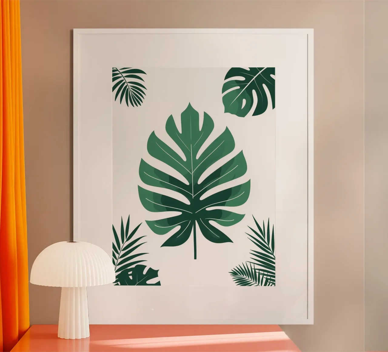 Foglie tropicali astratte poster da The Green Room