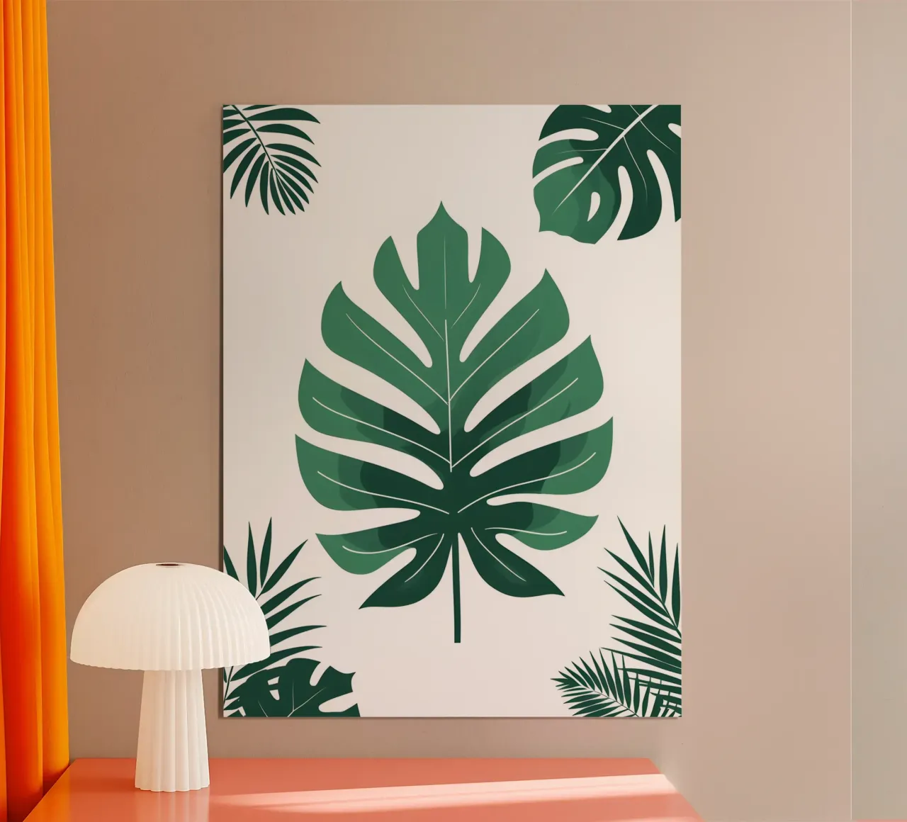 Foglie tropicali astratte poster da The Green Room