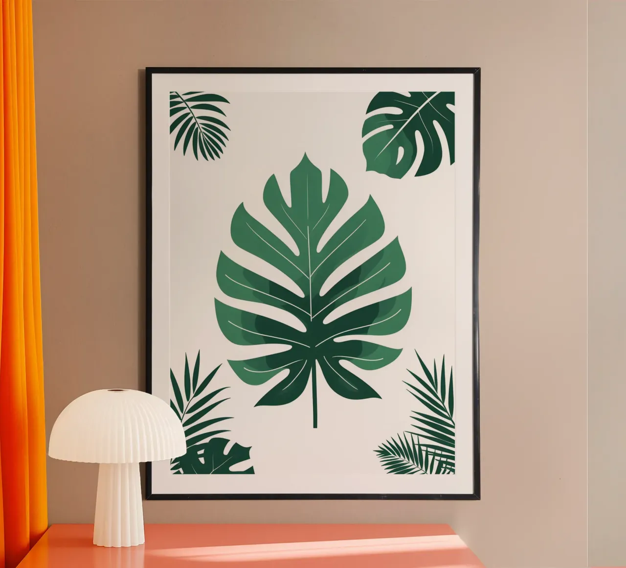 Foglie tropicali astratte poster da The Green Room