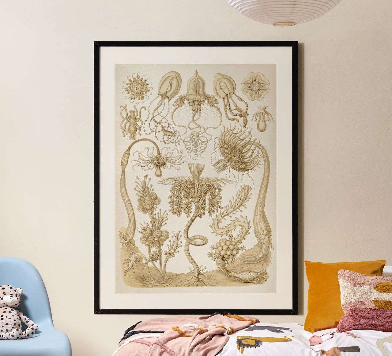 Vintage Haeckel 6 Tafel 6 Röhrenpolypen poster de Vintage Print Collection